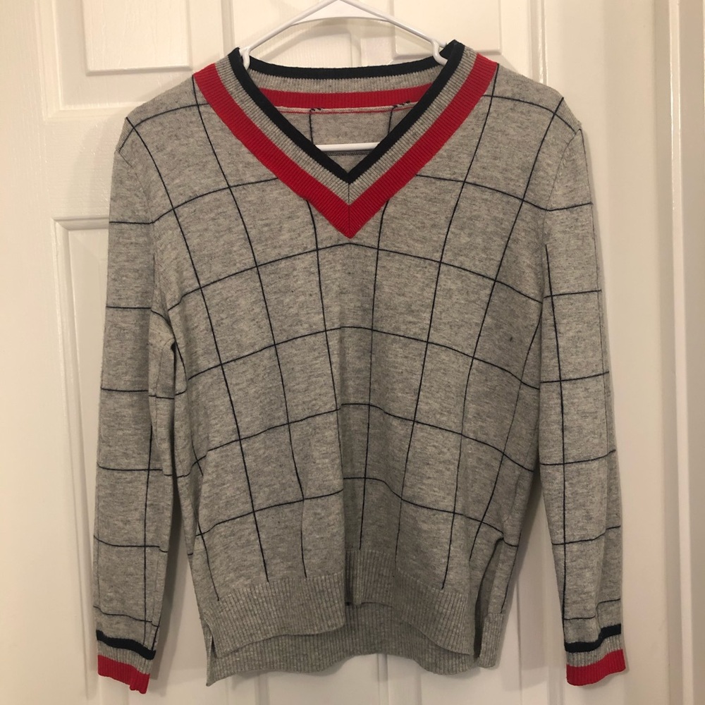 Thin sweater 50% wool 50% polyester